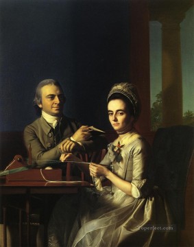 トーマス・ミフリン夫妻 サラ・モリス植民地時代のニューイングランドの肖像画 ジョン・シングルトン・コプリー Oil Paintings